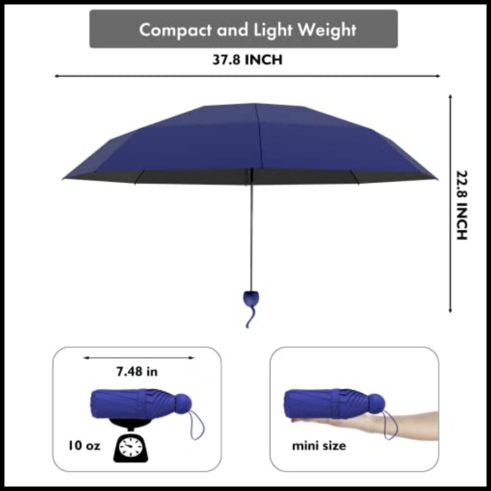 Compact Folding Umbrella Lightweight Windproof Uv… - image 2